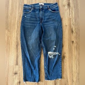 Abercrombie curve love high rise mom jean